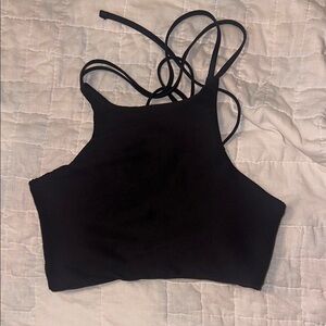 Black Prana swim top.